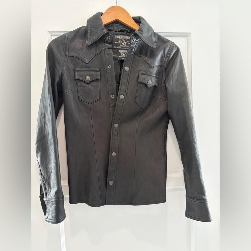 True Religion Lambskin Shirt XS